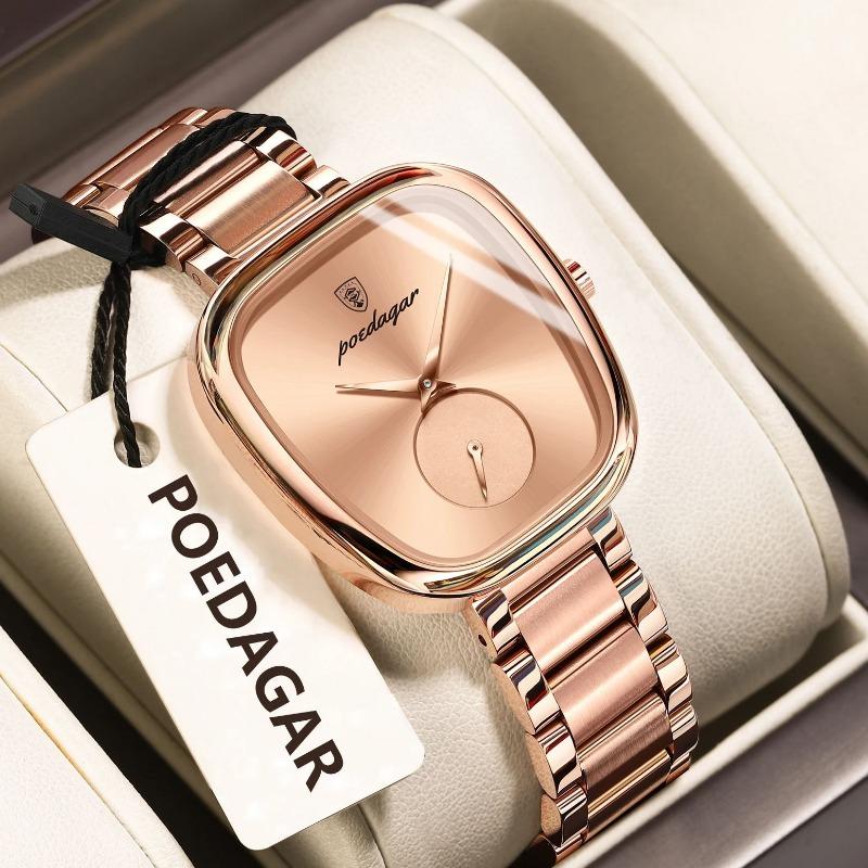 POEDAGAR Top Fashion Woman Wristwatch Waterproof Stainless Steel Quartz Ladies Watch Luxury Elegant Watches Female