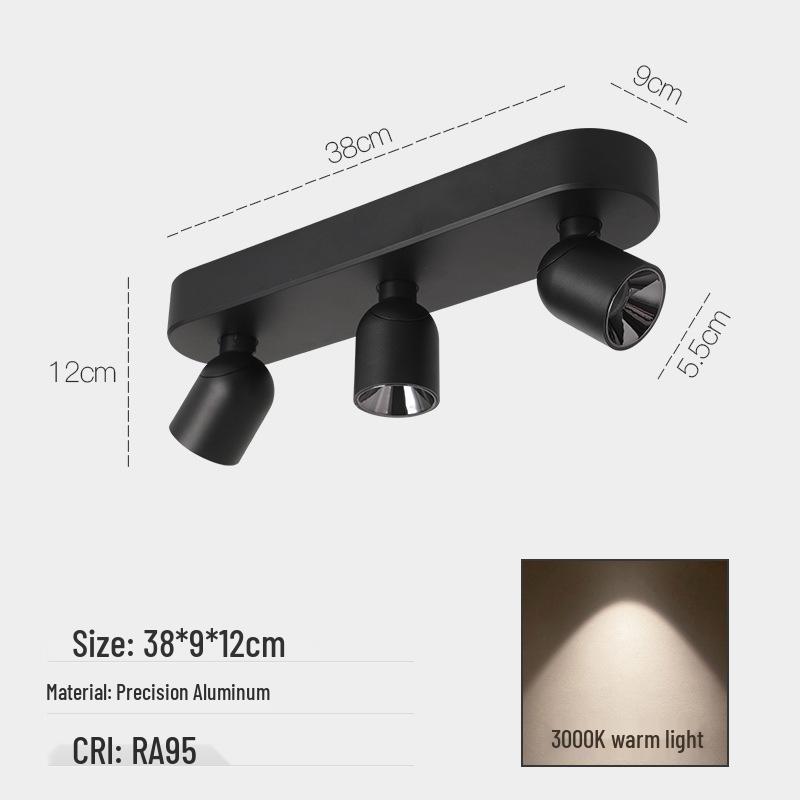 Adjustable Anti-Glare Folding Ceiling Spotlight with High Color Rendering for Household or Picture Lighting