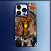Orthodox Cross Icon Church Phone Case For iPhone 16,15,14,13,12,11,Mini,Pro,E,MAX Blue Candy Matte Shockproof Cover