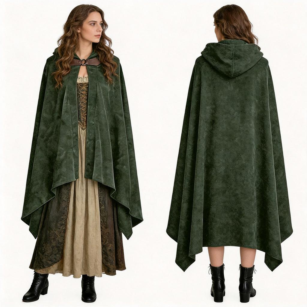 Halloween Costume Cape - Velvet Cloak for Role Play