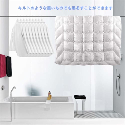 HOMEME Indoor Clothes Drying Wire, Latest Design, Laundry Dryer, Indoor Drying, Maximum Load Capacity 20kg, Extendable Rope, No Holes Required, Slow R