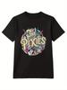 Sommer Damen THE PIXIES Print Kurzarm T-Shirt Alle Jahreszeiten Komfort Trend Design Lässig Streetwear Stil Für Tägliches Tragen