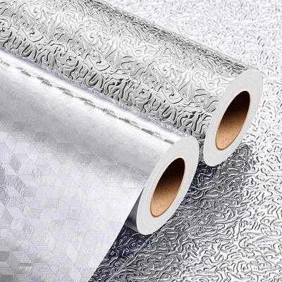 Armoire haute température résistante à l'huile et au feu Papier peint autocollant imperméable et résistant à l'humidité Papier d'aluminium