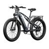 Shengmilo MX05 26" Urban Commuter Electric Bike for Adults 500W & 48V17.5Ah, Disc Brakes & Full Suspension Softtail Electric Bicycle with Rear Rack
