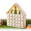 LED Christmas Advent Calendar House Shape Christmas Desktop Ornaments  New Year