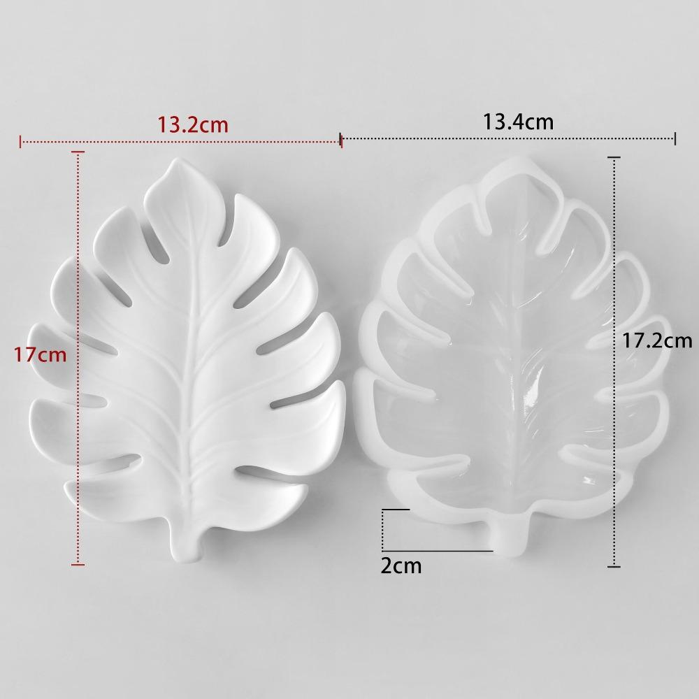 New Geometric Leaves Silicone Mold DIY Handmade Resin Molds Irregular Shape Reusable Plaster Molds Desktop Decor