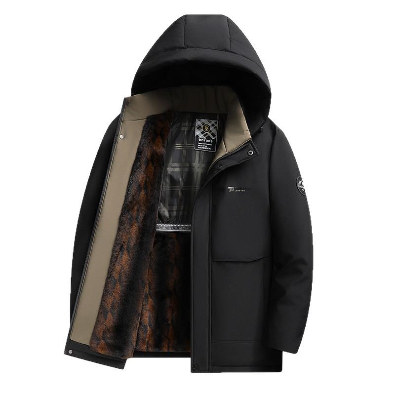 Men's New Plus Velvet Thick Winter Jacket - Warm, Cotton-Padded, Cold-Proof Dad's Coat