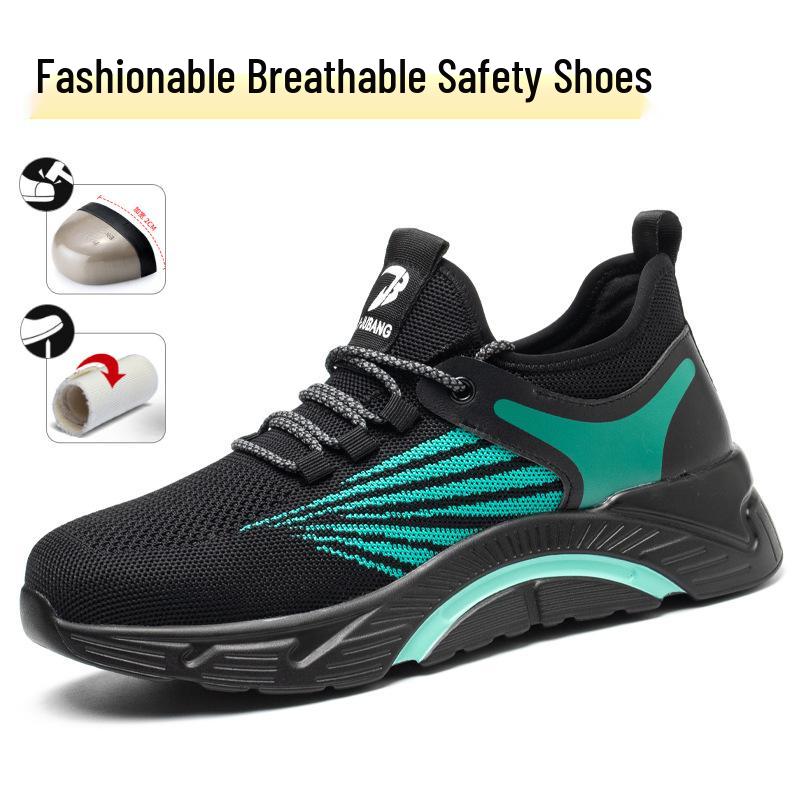 

Men s High-Top Anti-Smash, Anti-Puncture, Non-Slip, Water-Repellent Work Boots for Outdoor, Wear-Resistant and Comfortable for Long-Standing.