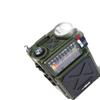 Emergency Solar Hand-Crank Radio and Flashlight for Disaster Preparedness