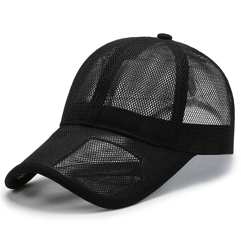 Șapcă de baseball de vară cu plasă completă, unisex, camioneta, capace de camioneta, bărbați, pălărie de pescuit, uscată rapid, golf, alergare, pălărie reglabilă, snapback