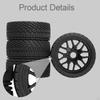 4 Pieces RC Wheels Tires inch Diameter Model DIY Spare Parts Modified Easy Installation