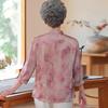 Yuzhaolin Senior Women's New Chinese Style Print Stand Collar Shirt