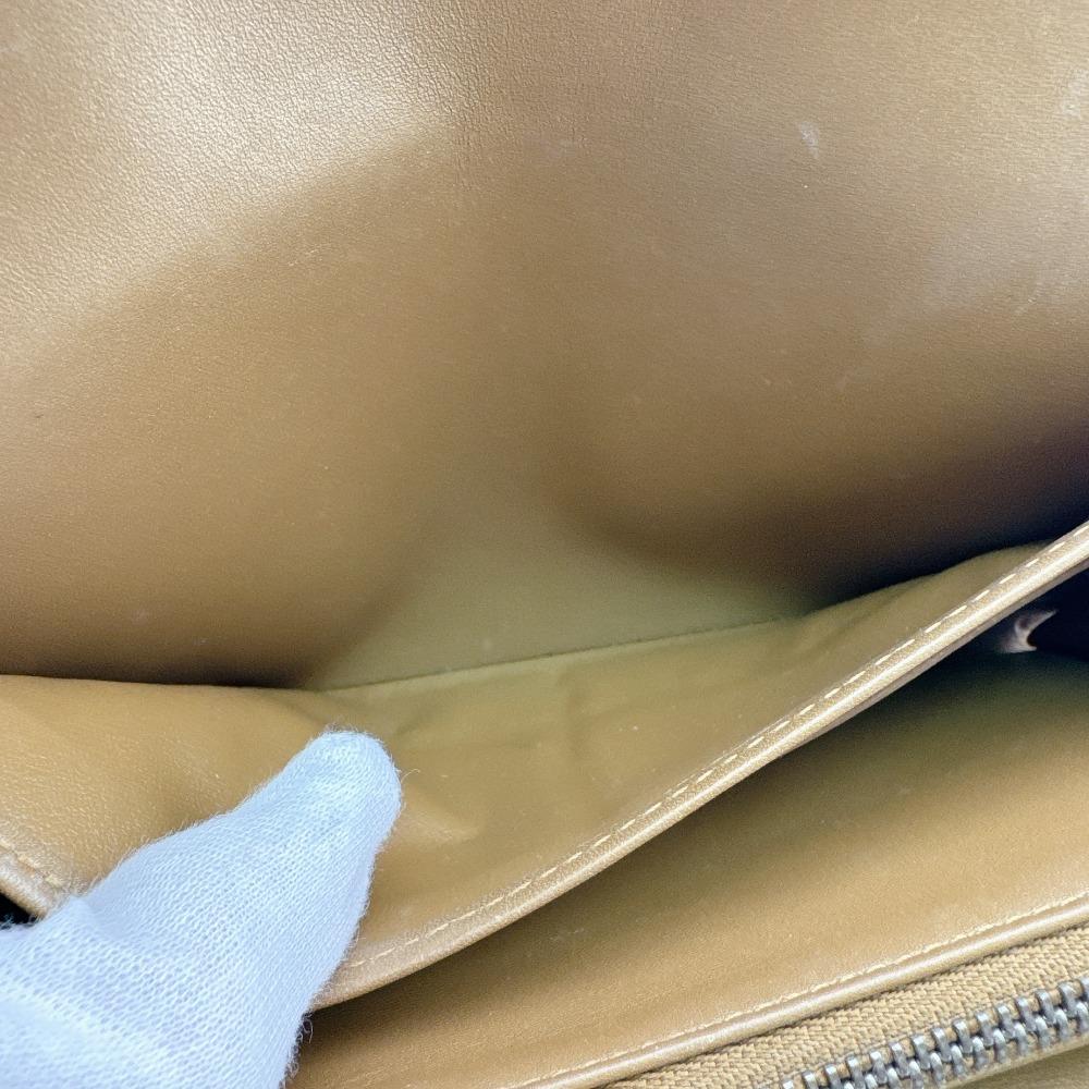 LOUIS VUITTON Monogram mat leather Portefeiulle Sarah Purse beige leather Used