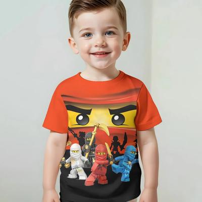 Männliche Outdoor-Kleidung für Cartoon-Spiel Kinder Junge Mädchen Kind T-Shirt Oberteil Hemden