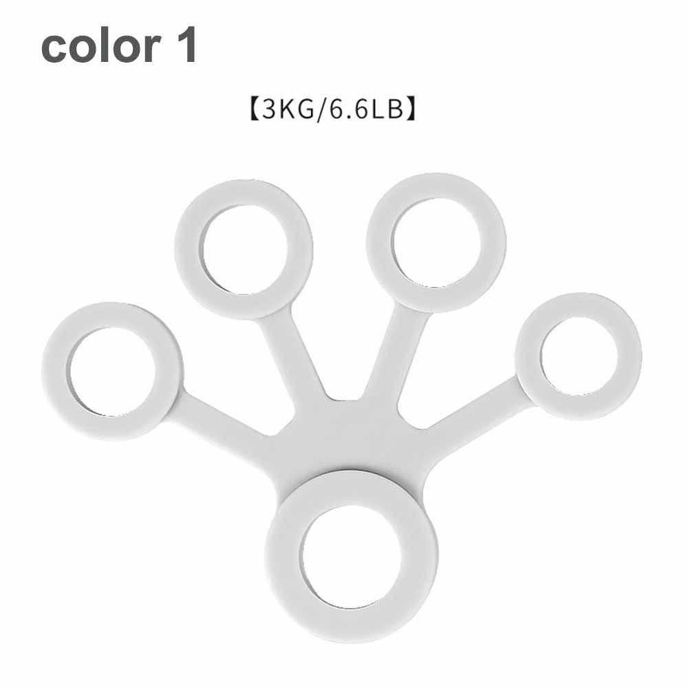 Tcare Silicone Hand Expander Finger Grip Trainer Strength Resistance Bands for Wrist Exercise and Fitness Training