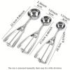 Baking Tools Cookie Dough Scoop Set Stainless Steel Ice Cream Scoop with Trigger Release for Making 4/5/6 Cm Round Pastries