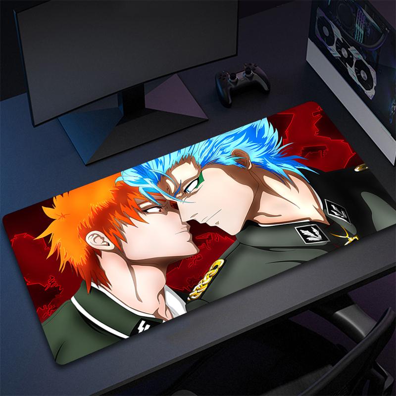 Anime Ichigo Mouse Pad Xxl 900x400mm NonSlip Gaming Desk Mat Laptop Keyboard Tray Office Pc Rubber Bleach Black
