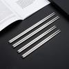 Non-slip Stainless Steel Chopsticks: Hollow, Anti-scald, Suitable for Children & Adults, Customizable Design