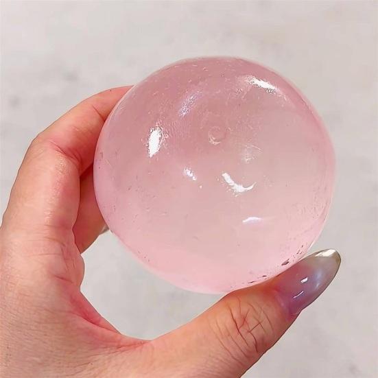 Yousheng  4Pcs Coconut Oil Squeeze Toy, Slow Rebound Stress Ball Set, Soothing Crystal Jelly Texture, for Improving Focus, Stress Relief During Study,
