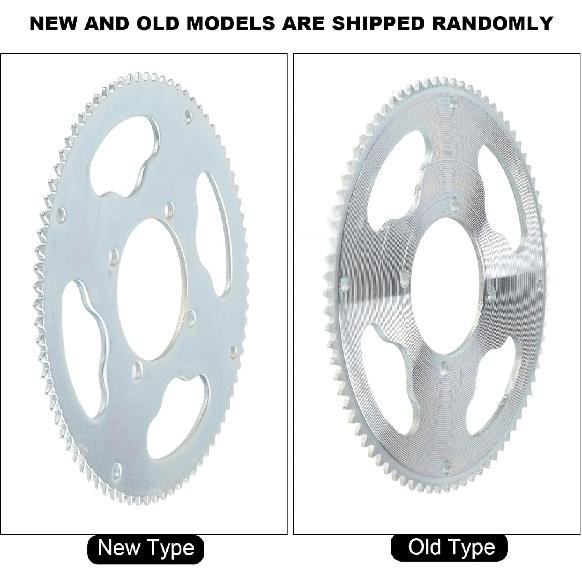VGEBY 80 Teeth 25H Sprocket, 54mm 80 Teeth 25H Rear Chain Sprocket Compatible for 47Cc 49Cc ATV Quad Minimoto Motorcycle 25H Sprocket 25H Sprocket