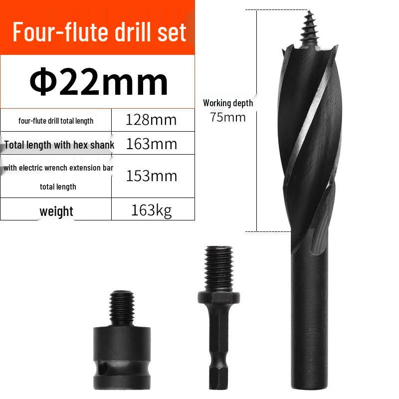 Electric Drill Bit Extension for Woodworking and Hole Saw