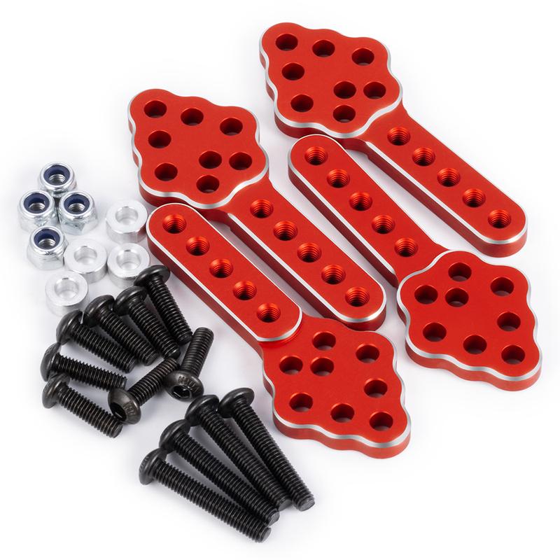 AXSPEED Aluminum Alloy Adjustable Front Rear Suspension Shock Mount Lift Kit for Axial SCX10 1/10 RC Crawler Car Upgrade Parts