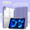 Leather Case for iPad Pro11 2025 iPad Air13 with Transparent Pencil Slot Acrylic Protective Cover