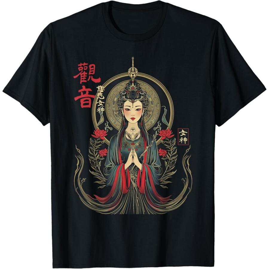 Guan Yin Chinese Buddhism Deity Bodhisattva Buddhist T-Shirt XXXXXL чёрный