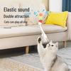 Elastic Feather Cat Teaser with Bell & Mouse for Door Hanging