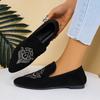 Casual Large Size Suede Shallow Mouth Women's Shoes Autumn New Women's Comfortable Soft Sole Comfortable Single Shoes
