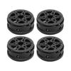 4PCS 1.9in Wheel Rims Carbon Fiber RC Beadlock Wheels Rims for Axial SCX10 1 10 RC Crawler for Gen8 for Gelande II for