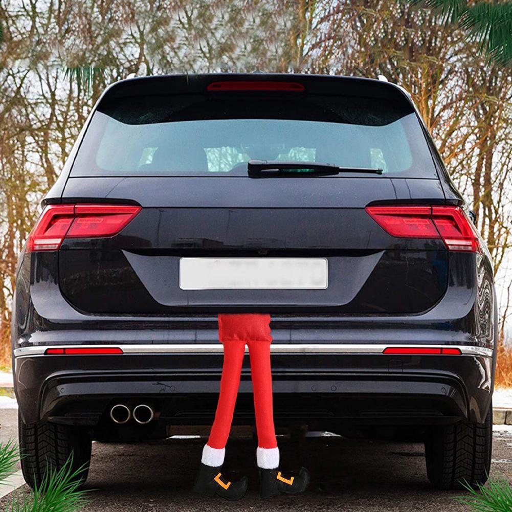 Christmas Elf Foot Clip Leg Decoration Hanging Tree Ornament Christmas Elf Foot Clip Leg Decor Car Door Decorations Ornaments