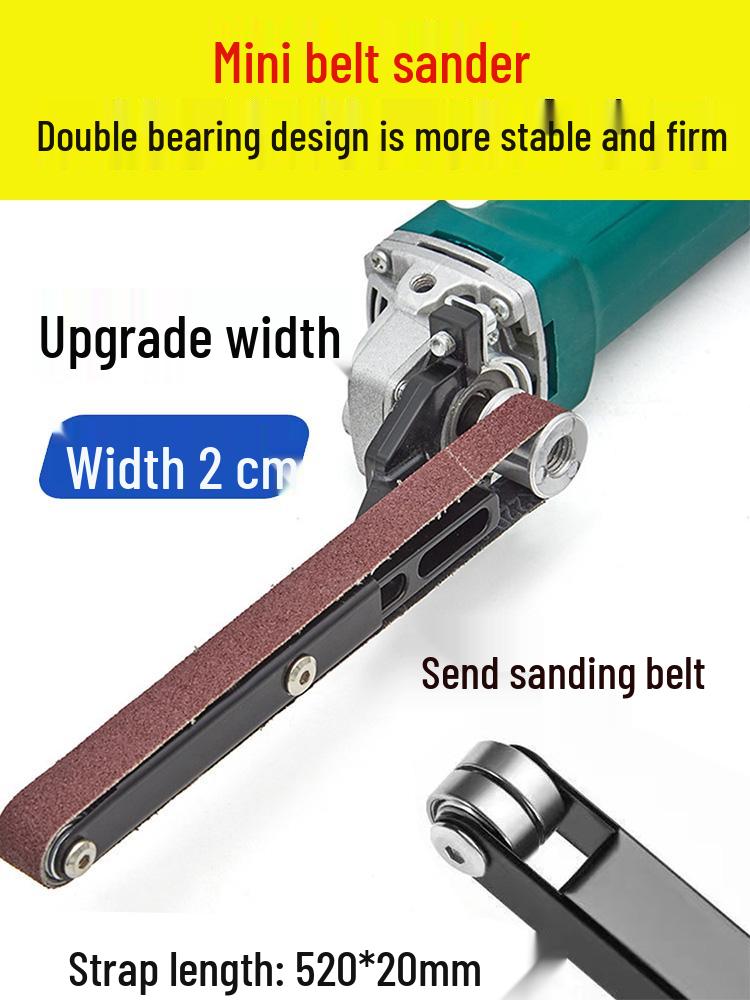 Compact Sanding Belt Machine Stand for Wood & Metal: Angle Grinder Attachment for Sanding, Grinding, and Sharpening.