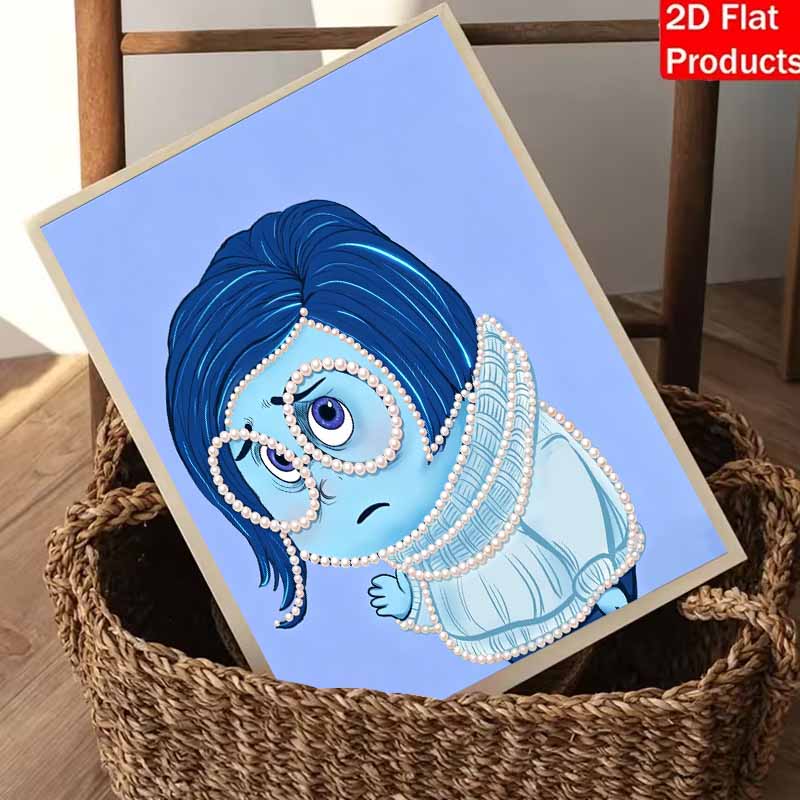 Disney DIY Pearl Painting Inside Out Tender and Melancholic Decorative Painting Creative Ornaments Friends Gifts Desktop Furnishings Home Decoration