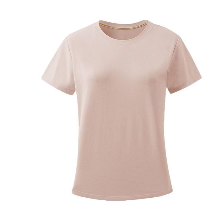 Women's Short-Sleeve Quick-Dry UV Protection Solid Round Neck T-Shirt - Summer 2025