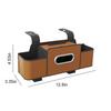 Multifunctional Car Organizer with Cup Holder Tissue Box and Hooks Auto Drink Snack Phone Tray Automotive Travel Accessories