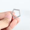 Titaniums Keychains Hangings Buckle Easily Open Keychains Rings Side Pushing Split Keyring Portable Keychain Buckle