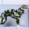 Winter Pet Pajamas Warm Print Soft Coat Pet Pajamas Warm And Comfortable Italian Greyhound Whippet Four-legged Dog Clothes