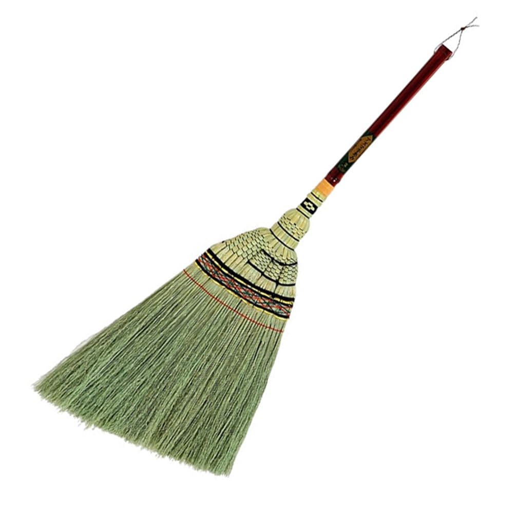 Azuma Indoor Short Handle Broom Bristles Width Total Length Natural Fibers That Damage Tatami Mats Hand-knitted Broom, Hand-knitted Takumi, 34cm,