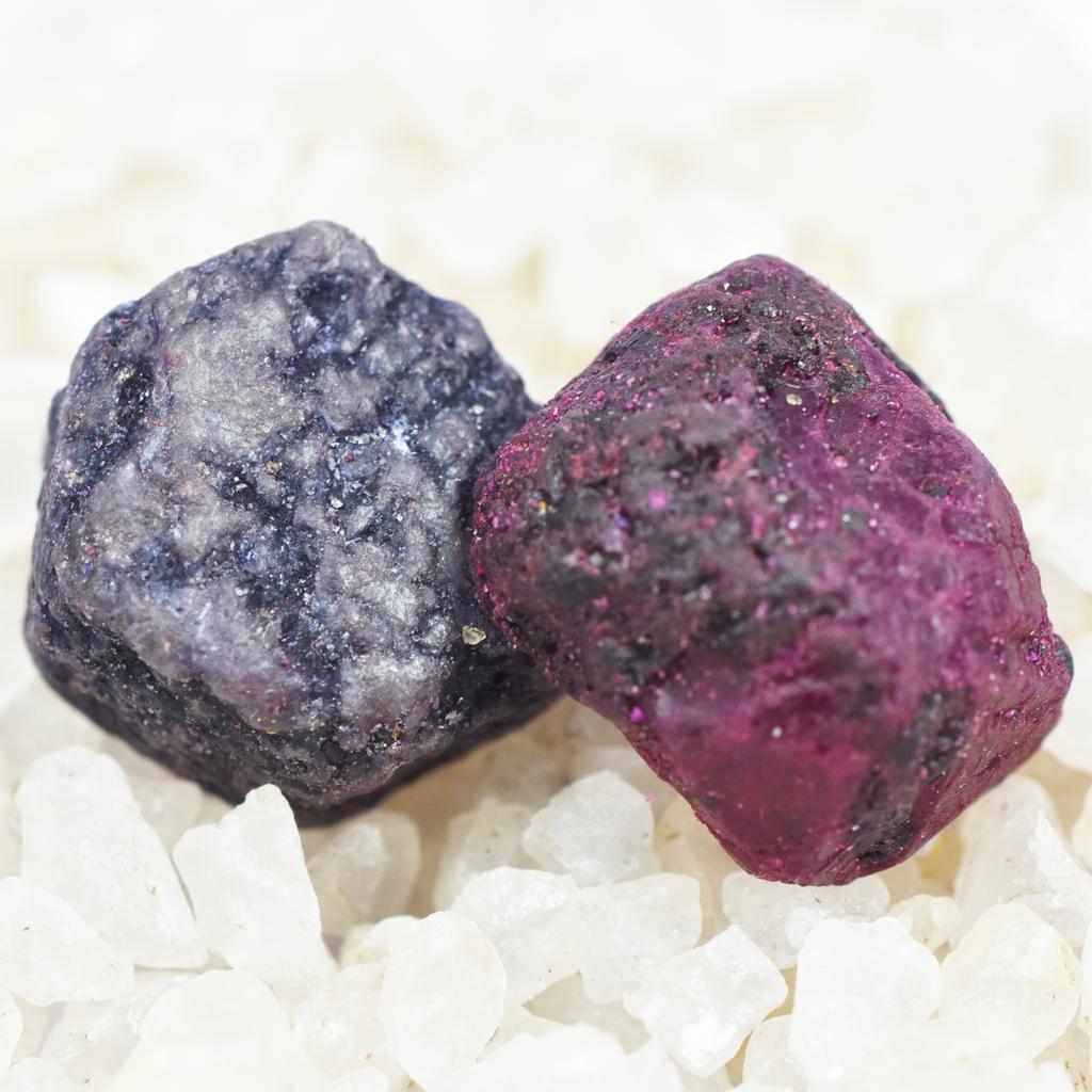 Natural Purple Sapphire 49ct Rough Certified Loose Gemstone