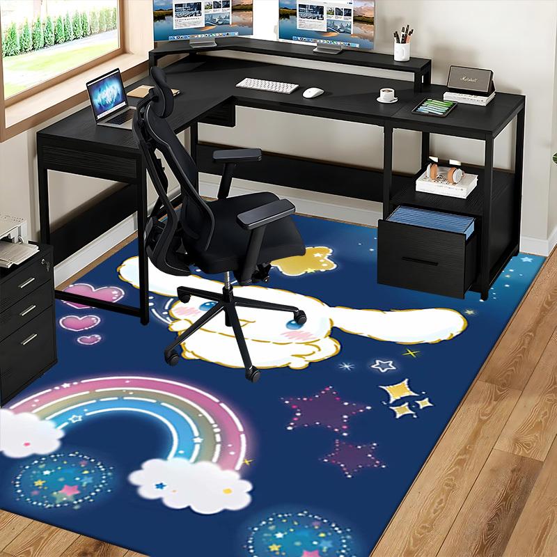 Anime Cartoon Design Chair Mat - Non-Slip Carpet for Office Chairs, Festive Gift, Suitable for Home Decor, Living Room, Bedroom, Game Room, and Dormit