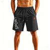 Herren Schnelltrocknende Locker Geschnittene Fünf Zoll Eis Seide Sportshorts mit Elastischem Bund und Kordelzug für Training Laufen Fitness