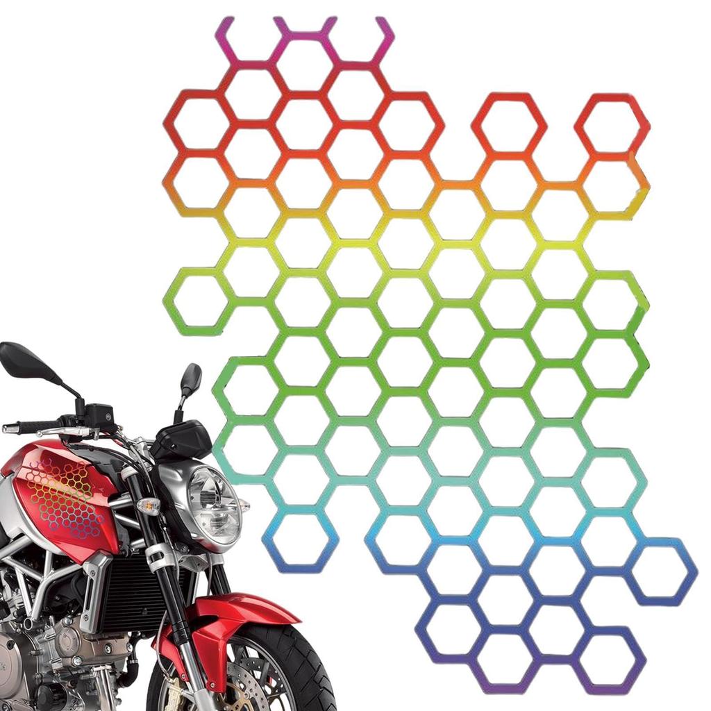 Motorcycle Honeycomb Decal, Foreign Trade Honeycomb Car Sticker Motorcycle Mini Car Sticker Personalized Honeycomb