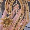 Applique MeshBack Sequin Appliqué Decorative for Designers, Crafters, Dresses,