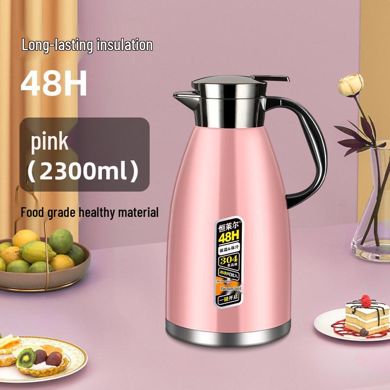 Stainless Steel Large Capacity Insulated Thermos Kettle for Stewing and Boiling Water