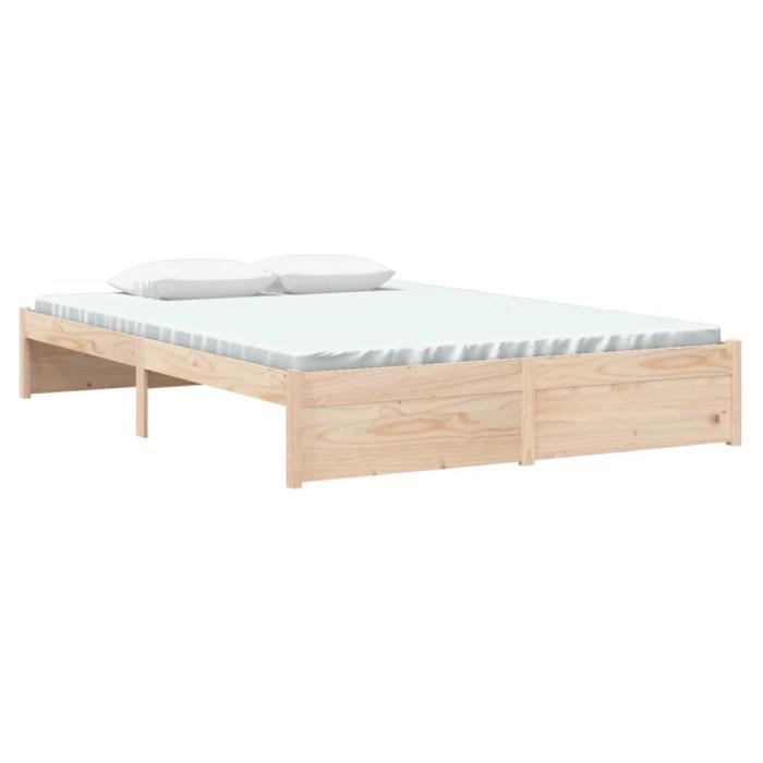 VidaXL Bed Frames Solid Wood 140x190 Cm 814929