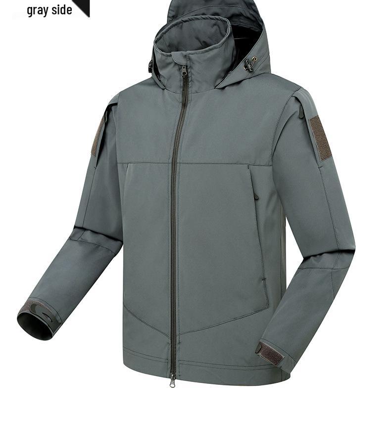 Lightweight 3-in-1 Tactical Jacket: Windproof  Waterproof for Spring/Autumn Outdoor Adventures  Workwear S