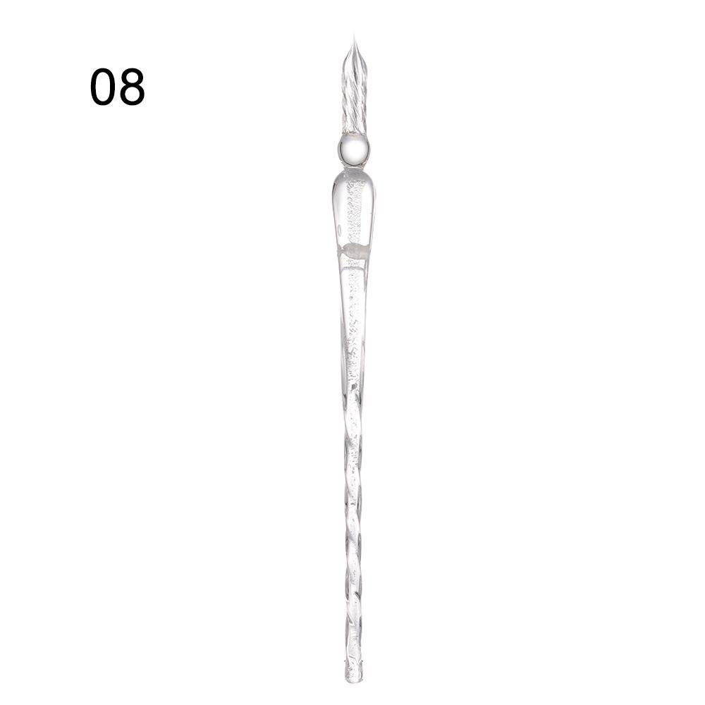 Calligraphy 0.7mm Vintage Crystal Pen Fountain Pens Signature Pen Dipping Pen Glass Dip Pen