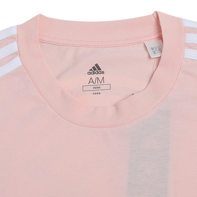 Adidas T Shirts Men's Pink Crew Neck Moderate Straight Fit FL2768
