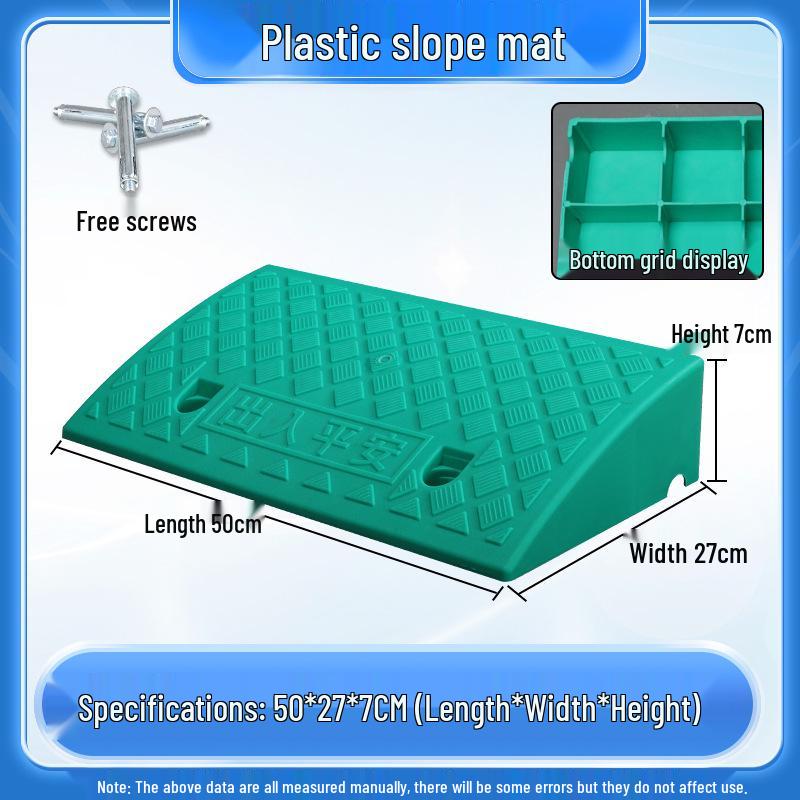 Home Car Step Threshold Mat - Plastic Curb Ramp